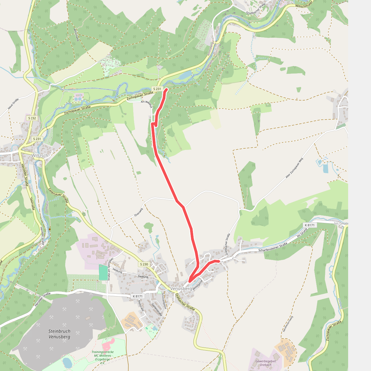 Ww Grießbach - Anschluss an Willischthalweg