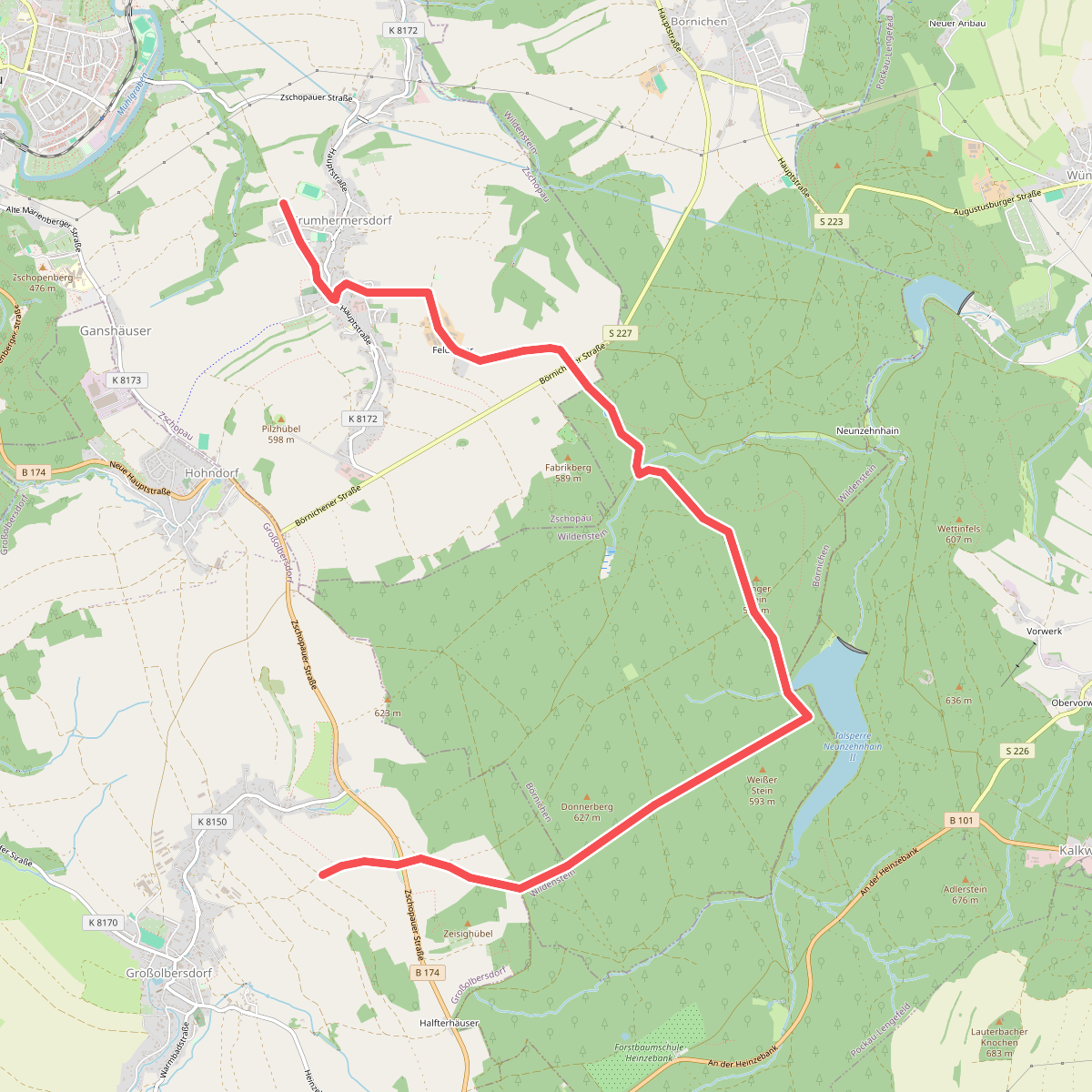 Ww Parkplatz B 174 Neunzehnhainer Talsperre II-Zschopau