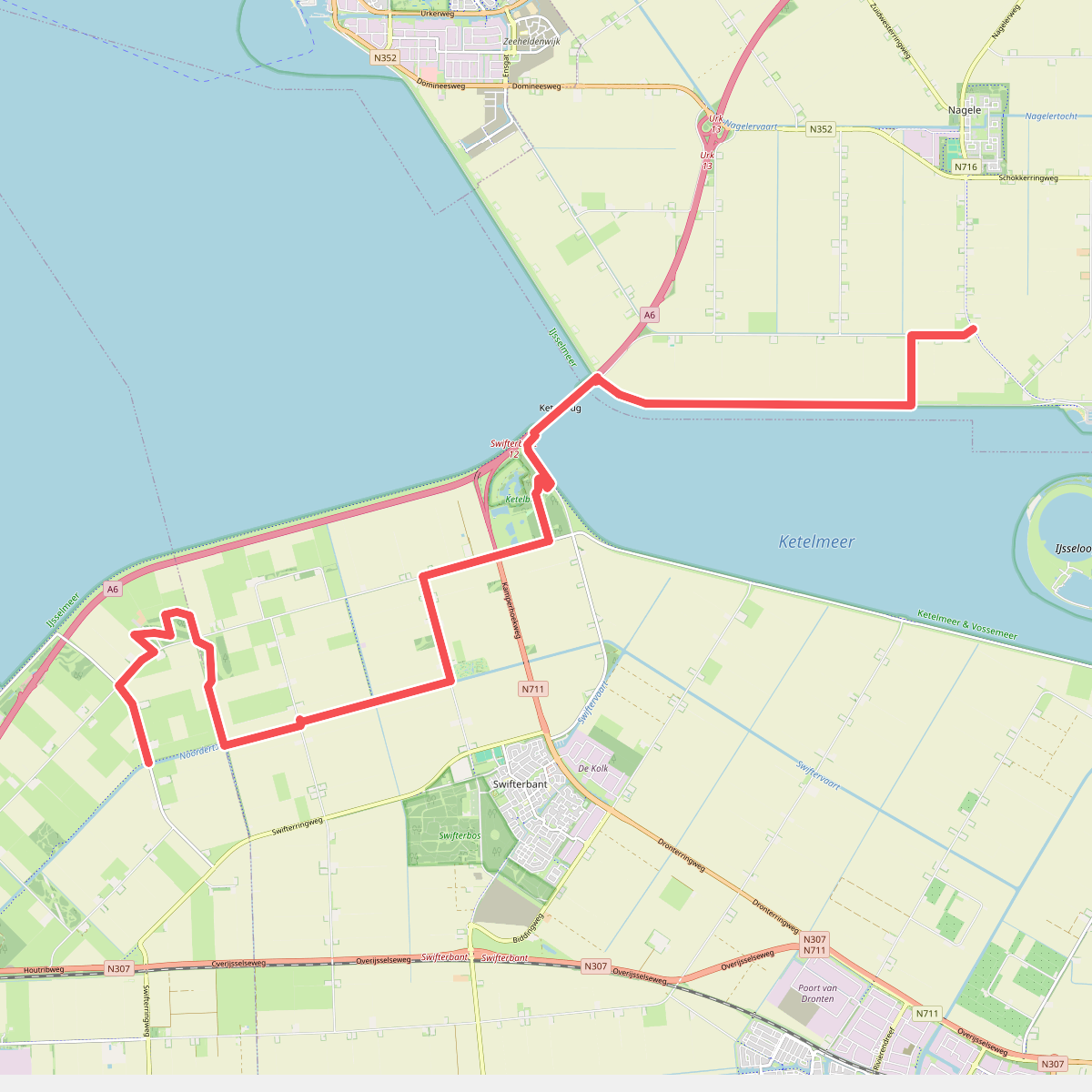 Ketelmeer - Klokbekerweg, Lely · Pionierspad etappe 5