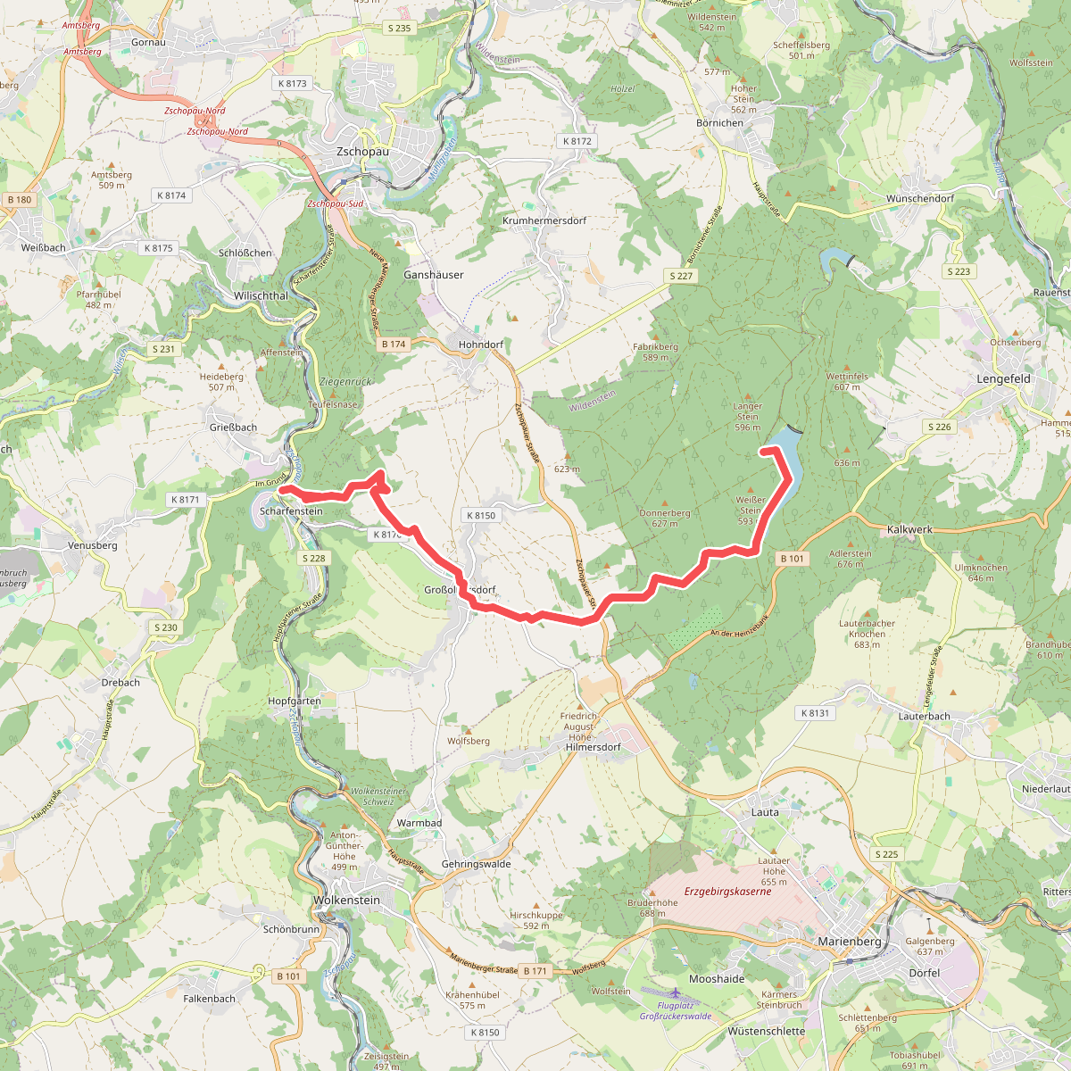 Ww Scharfenstein-Halfterhäuser-Neunzenhainer Talsperre