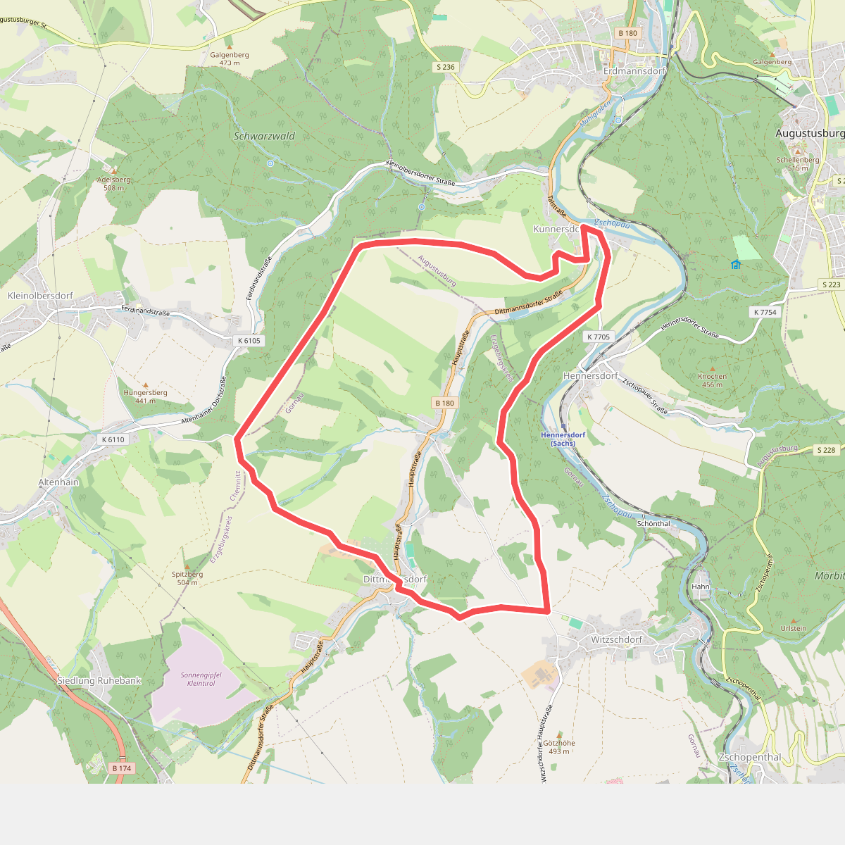 Großer Rundwanderweg Dittmannsdorf