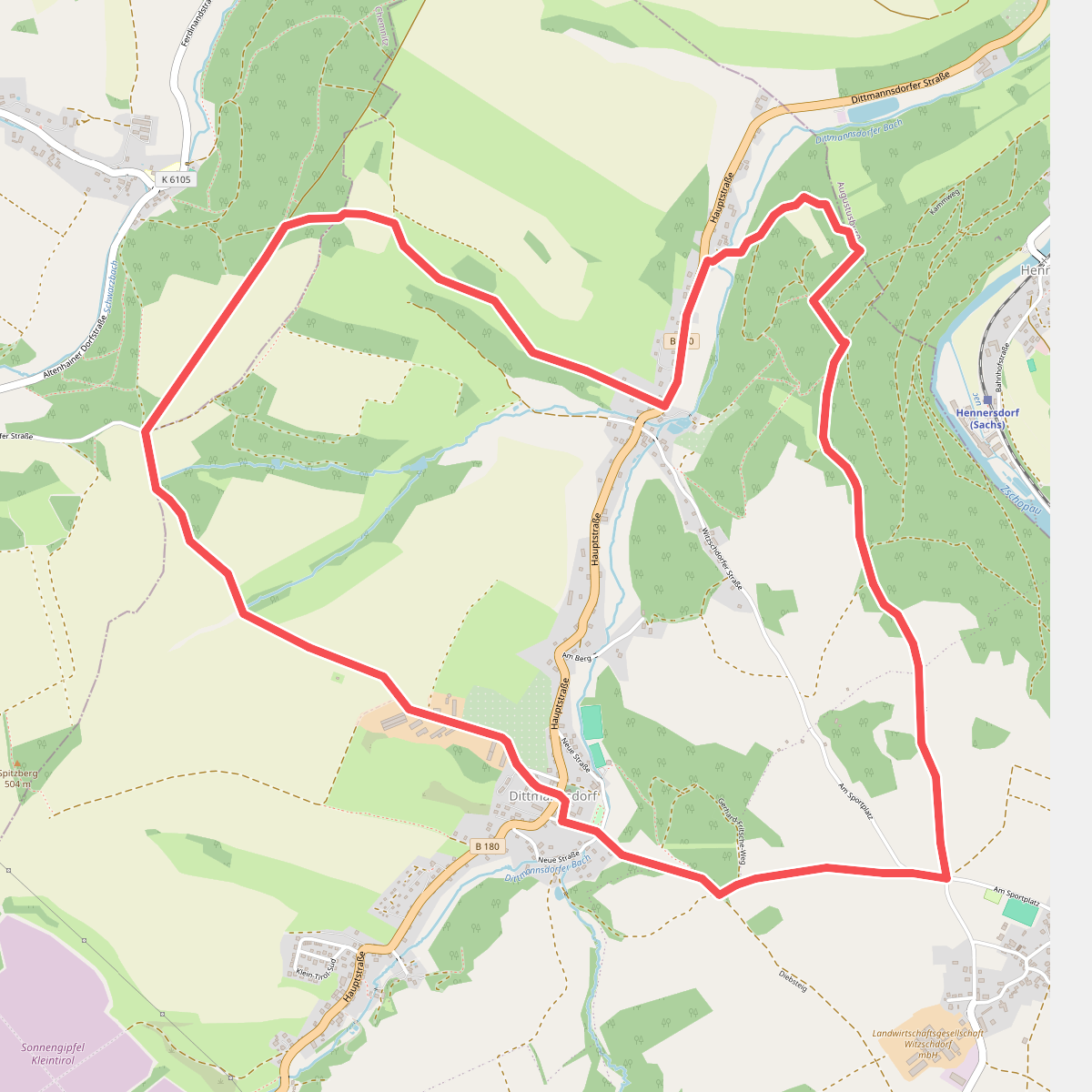 Mittlerer Rundweg Dittmannsdorf