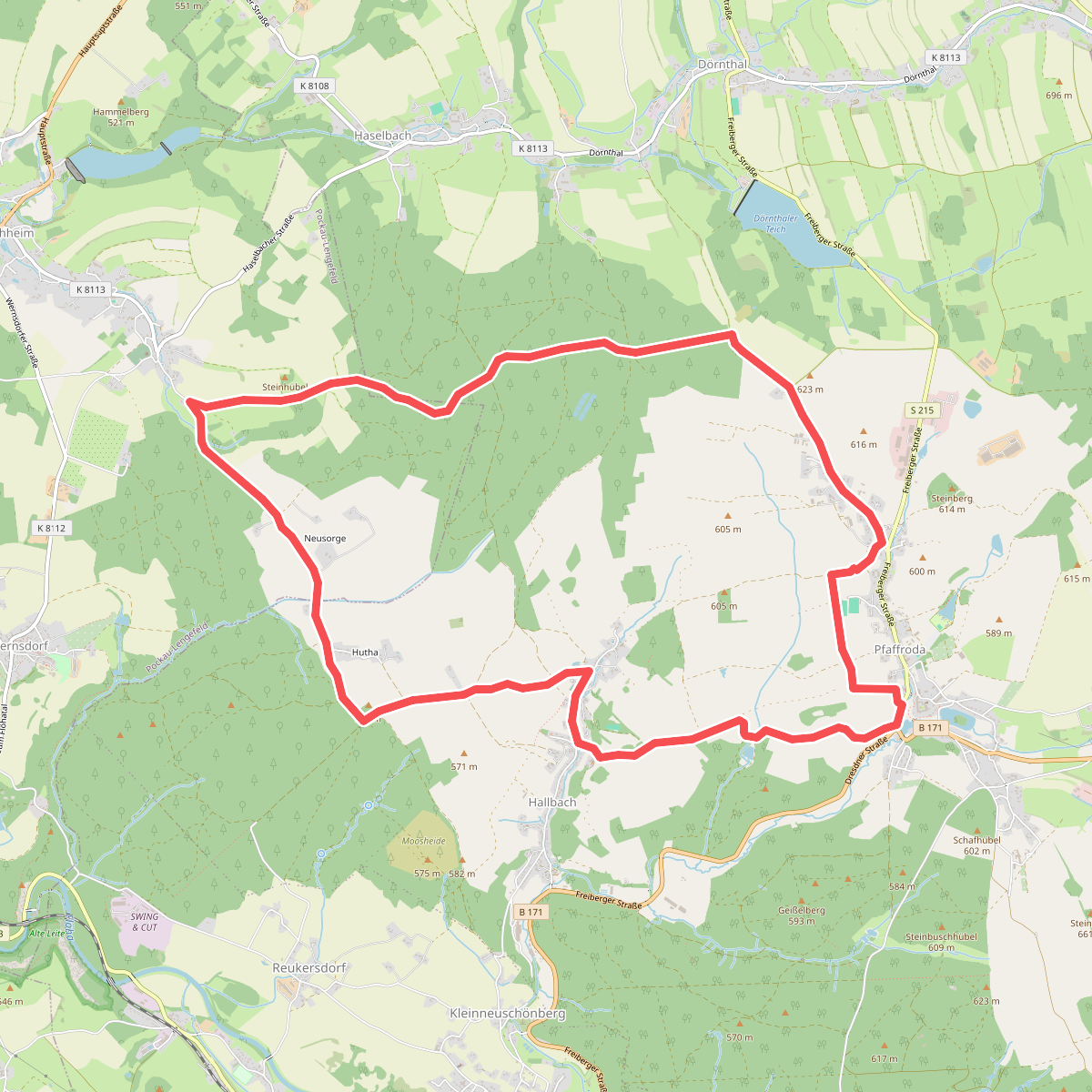 Rundwanderweg Pfaffroda-Hallbach