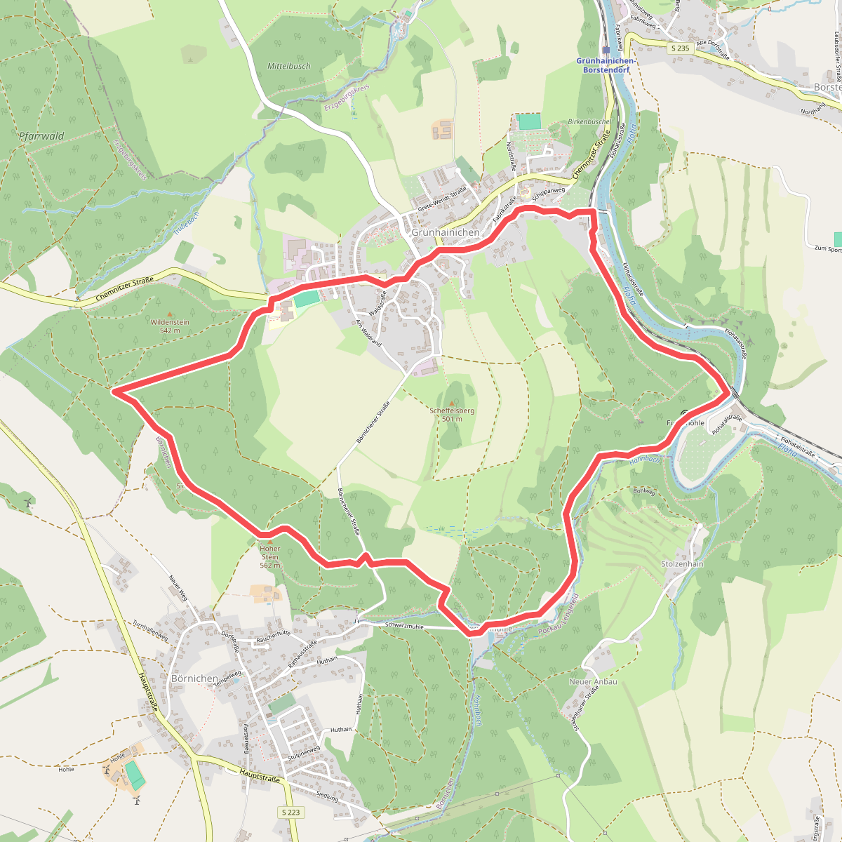 Rundweg Grünhainichen Südschleife