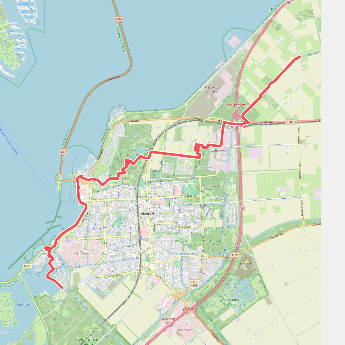 Klokbekerweg, Lely - Hollandse Hout · Pionierspad etappe 6