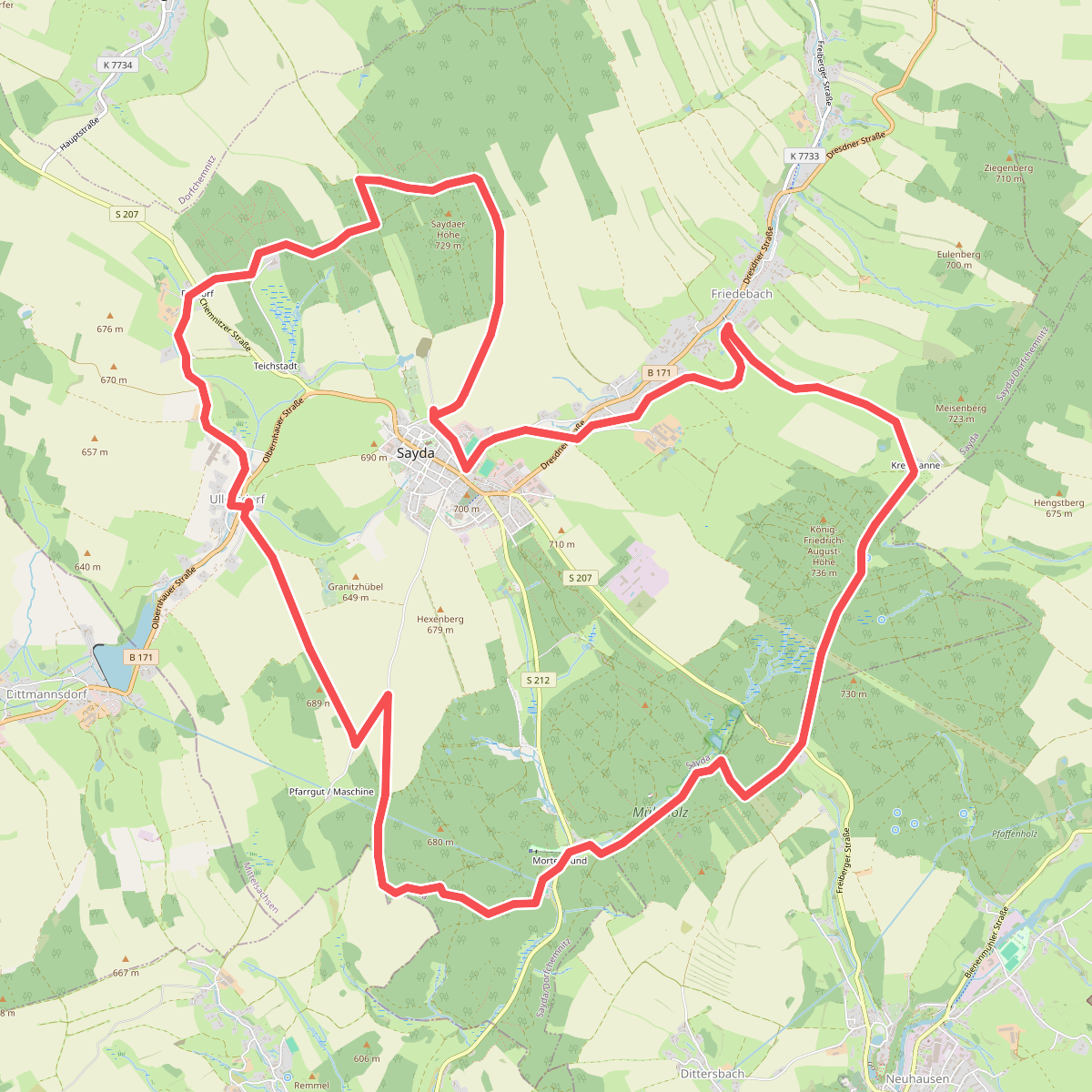 Rundwanderweg Sayda