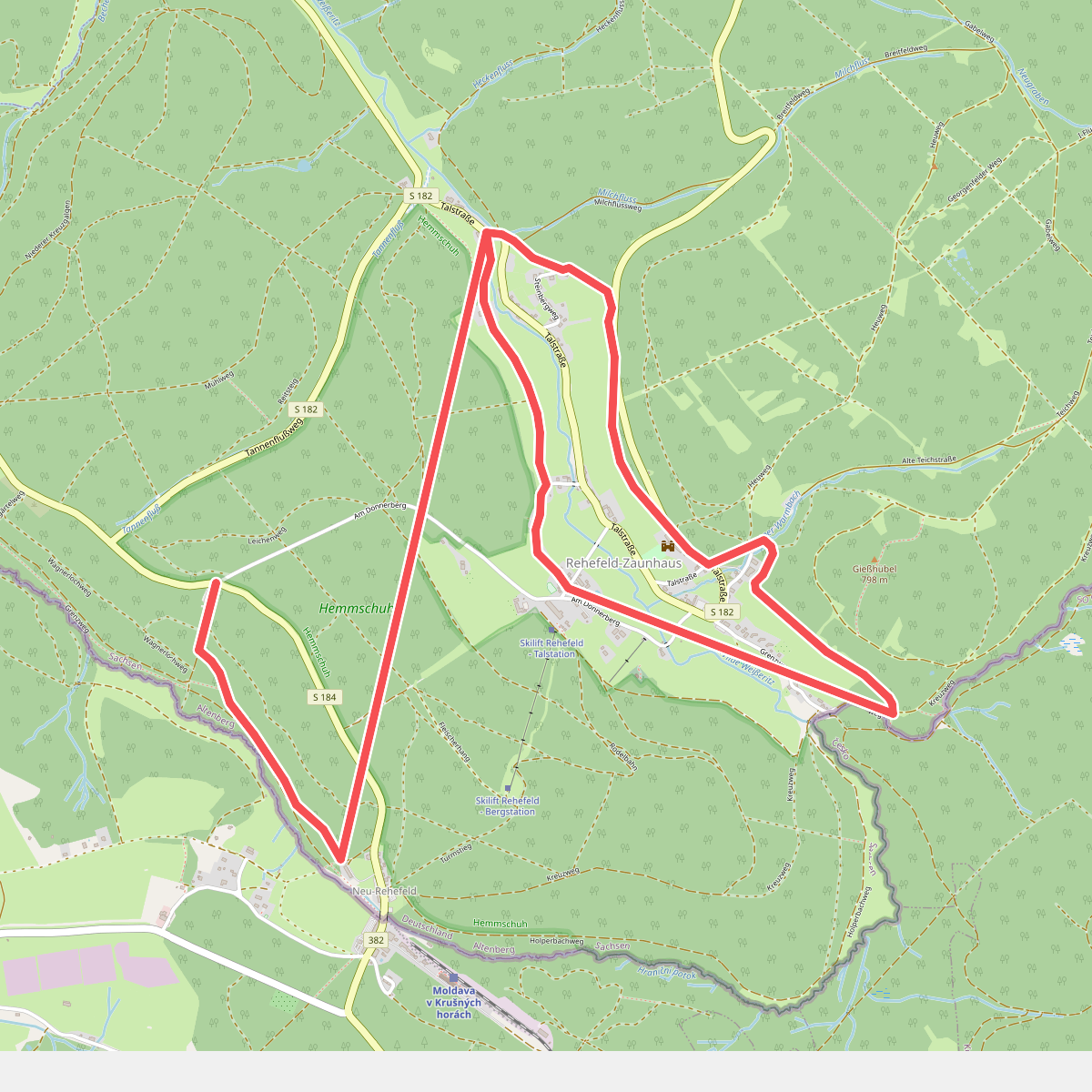 Rundwanderweg Rehefeld-Zaunhaus