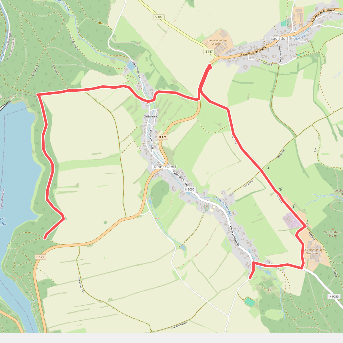 Talsperre Lehnmühle - Hennersdorf