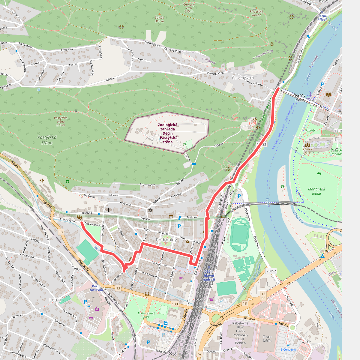 [M] Děčín - Jílové