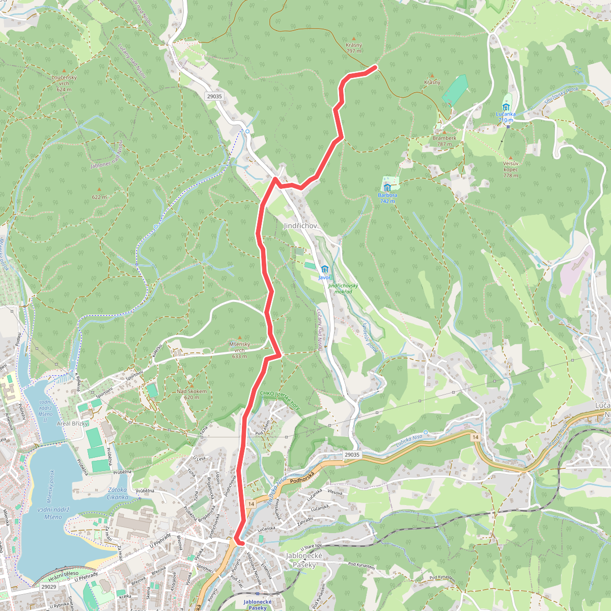 [Ž] Jablonecké Paseky - Pod Krásným