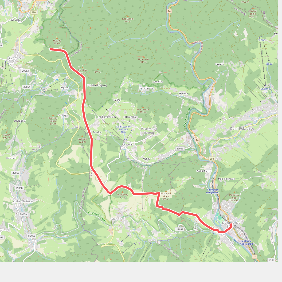 [Ž] Jablonec n. Jiz. - Hvězda