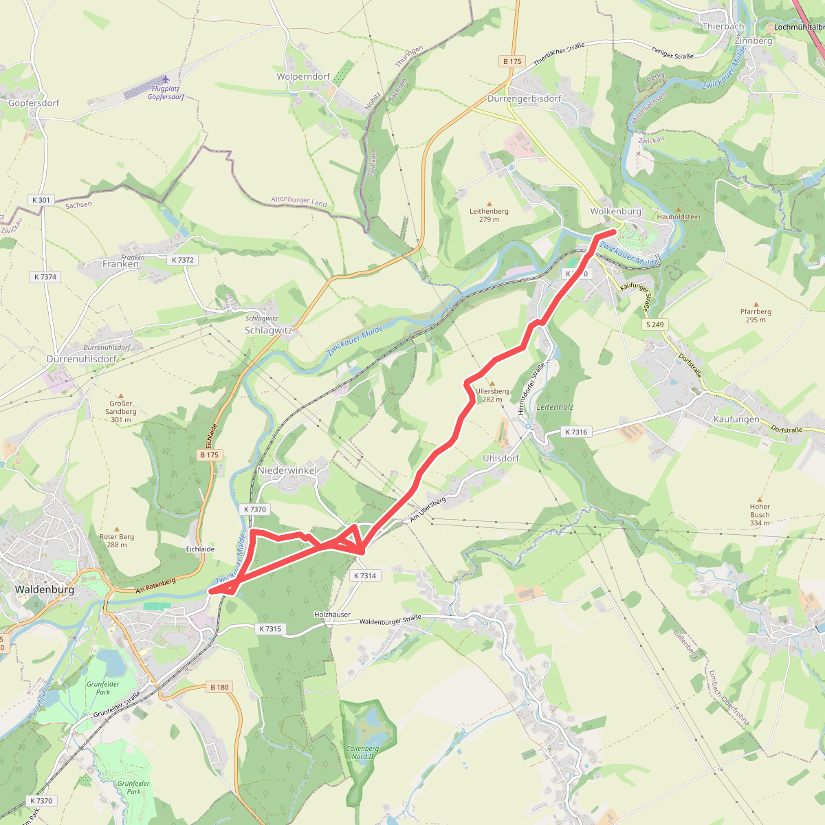 Ww Wolkenburg - Höllgrund -Waldenburg