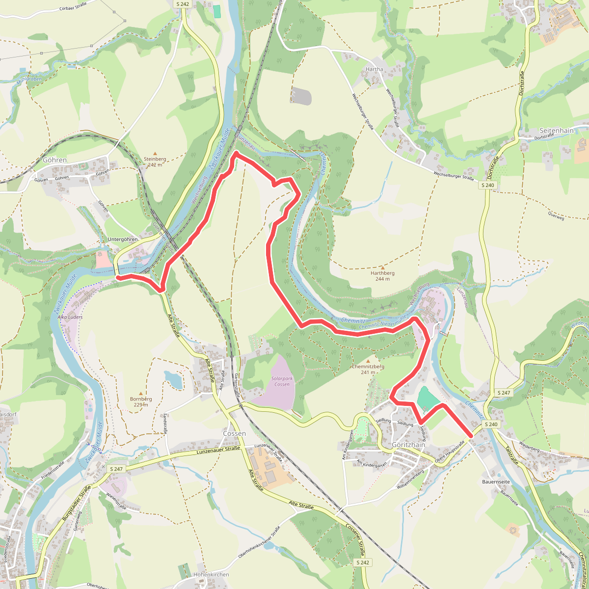 Chemnitztalweg Göritzhain – Göhren