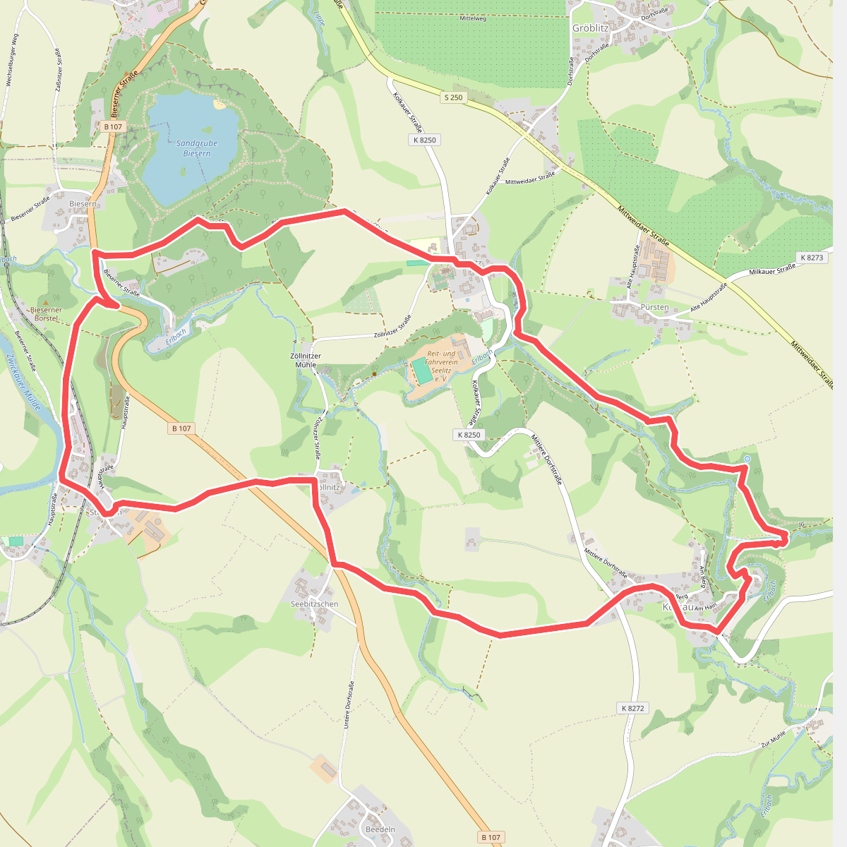 Rundweg Erlbachtal Steudten – Seelitz – Steudten