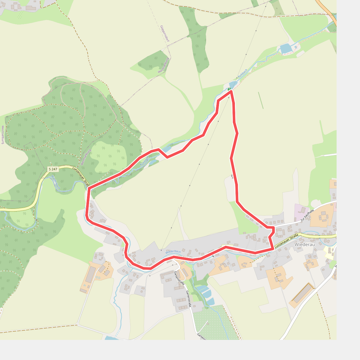 Rundweg Kuhbach Wiederau