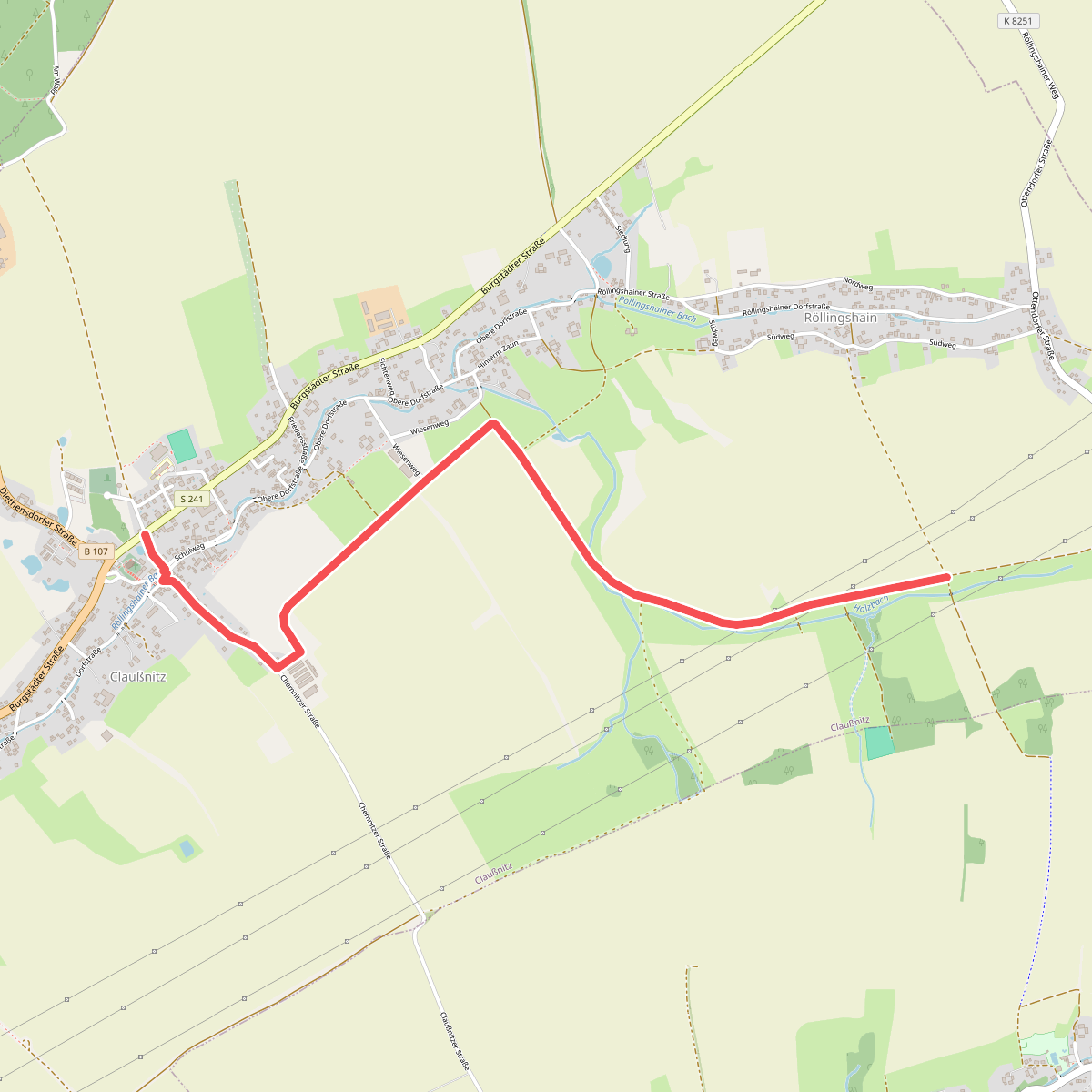 Wanderweg Claußnitz – Röllingshain (Hinterm Zaun)