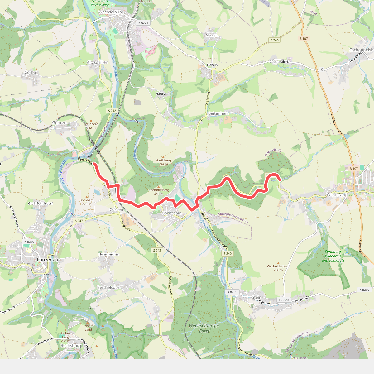 Wanderweg Lunzenau – Göritzhain