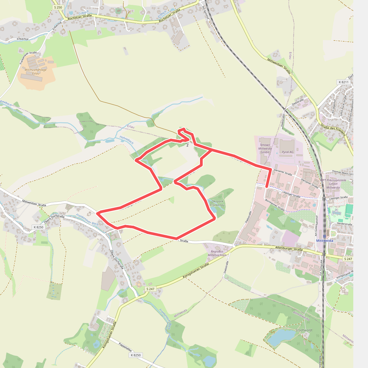 Rundwanderweg am Hahnebach