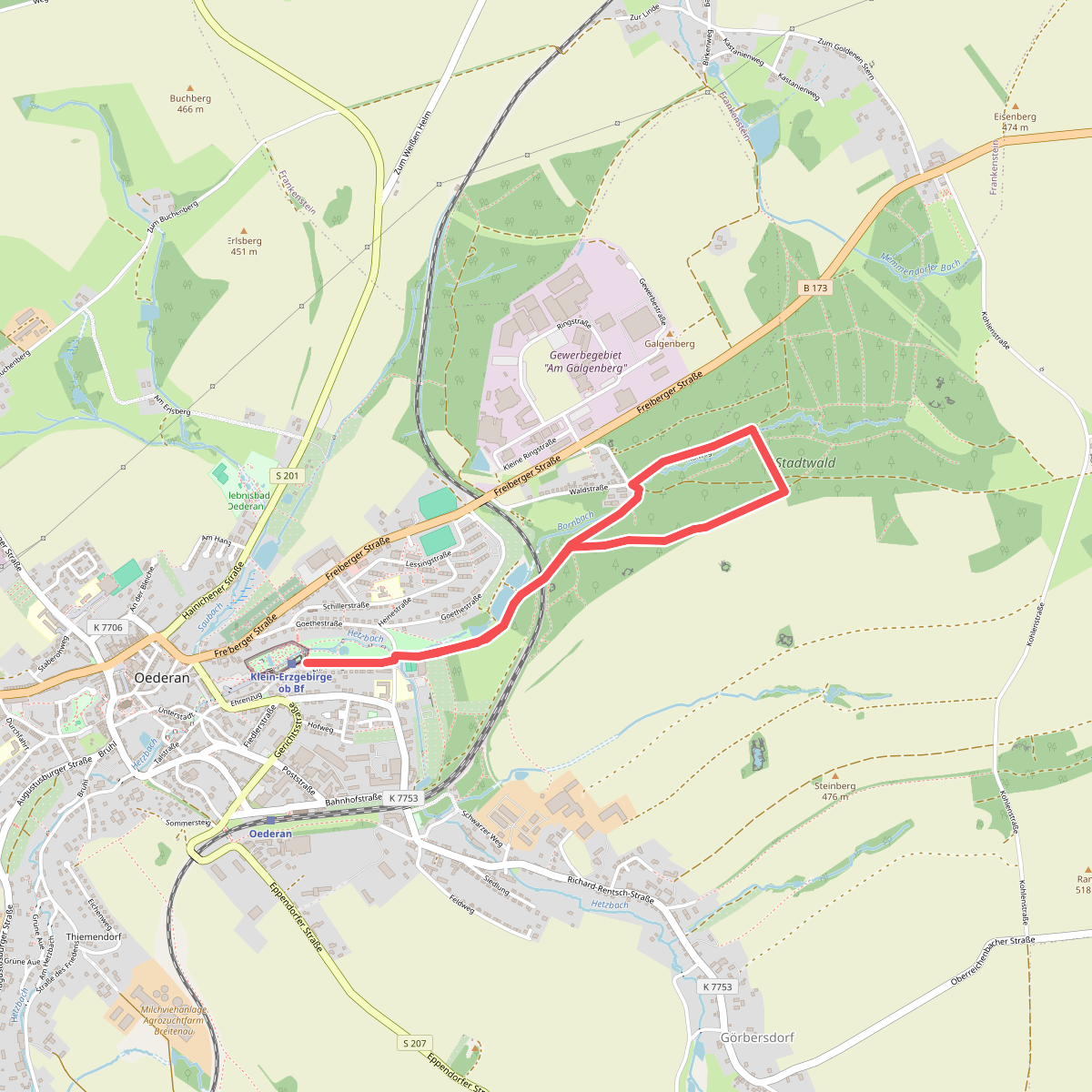 Naturlehrpfad Borntalweg