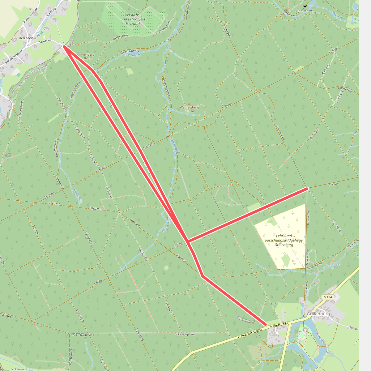 Lehrpfad Forst - Grillenburg
