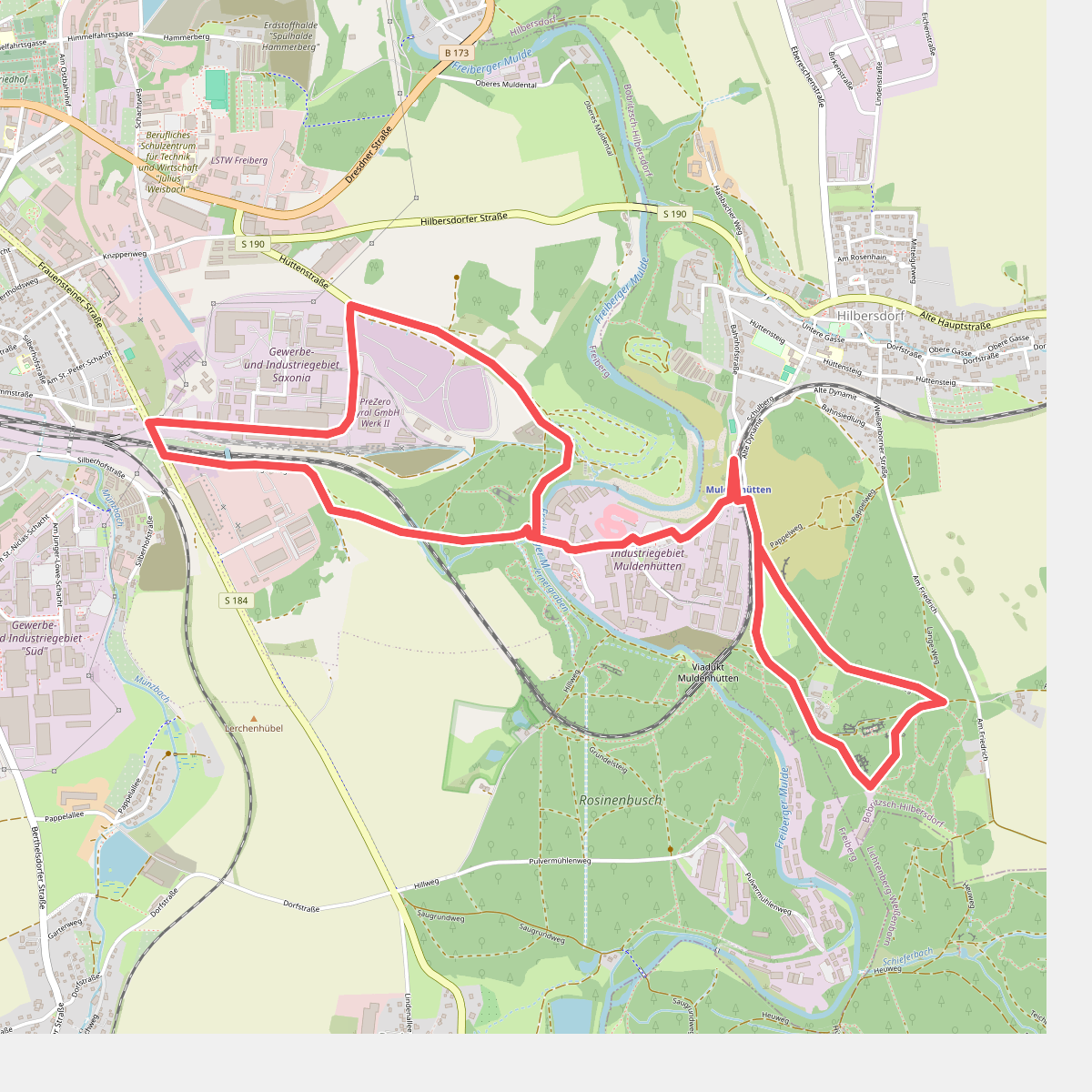 Teilrundweg "Muldenhütten - Alte Dynamit"