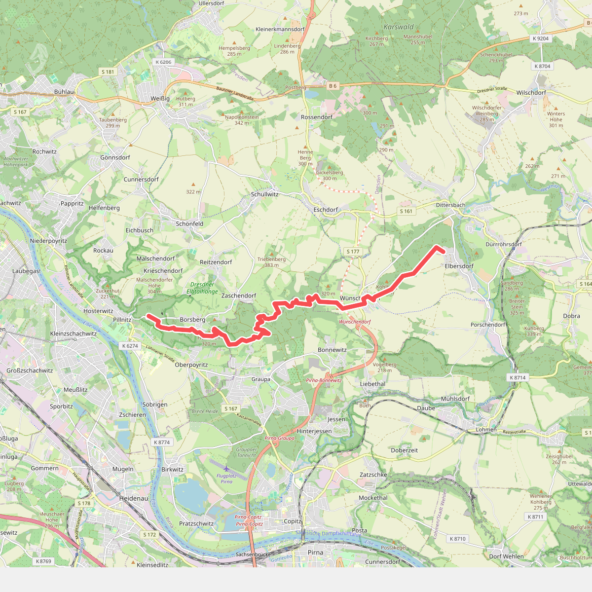 Pillnitz - Dürröhrsdorf