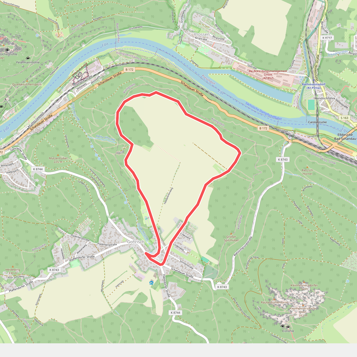 Folgen Rundweg