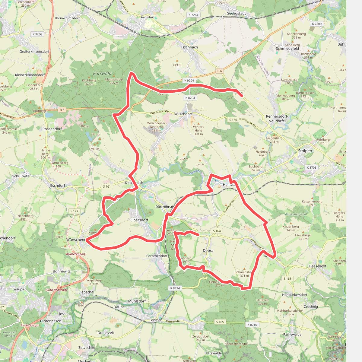 Rundwege Dürröhrsdorf-Dittersbach