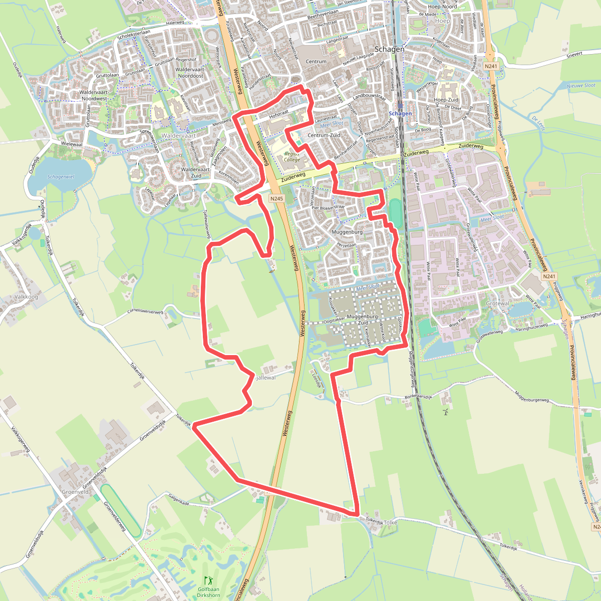 Tolkeroute (blauw)