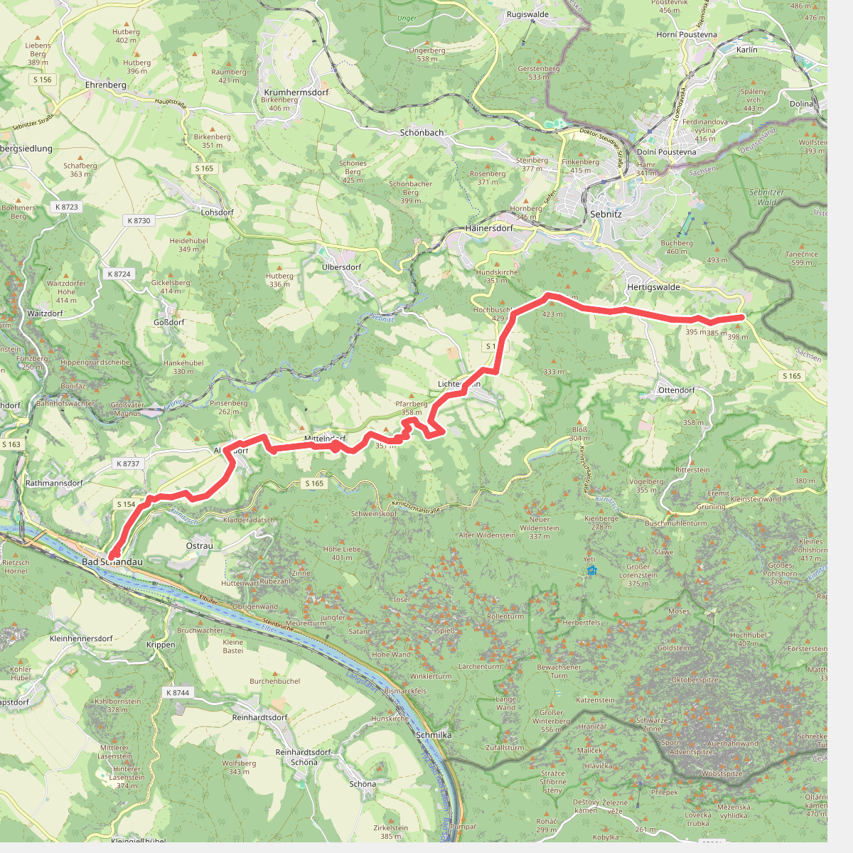 Gelber Punkt, Panoramaweg