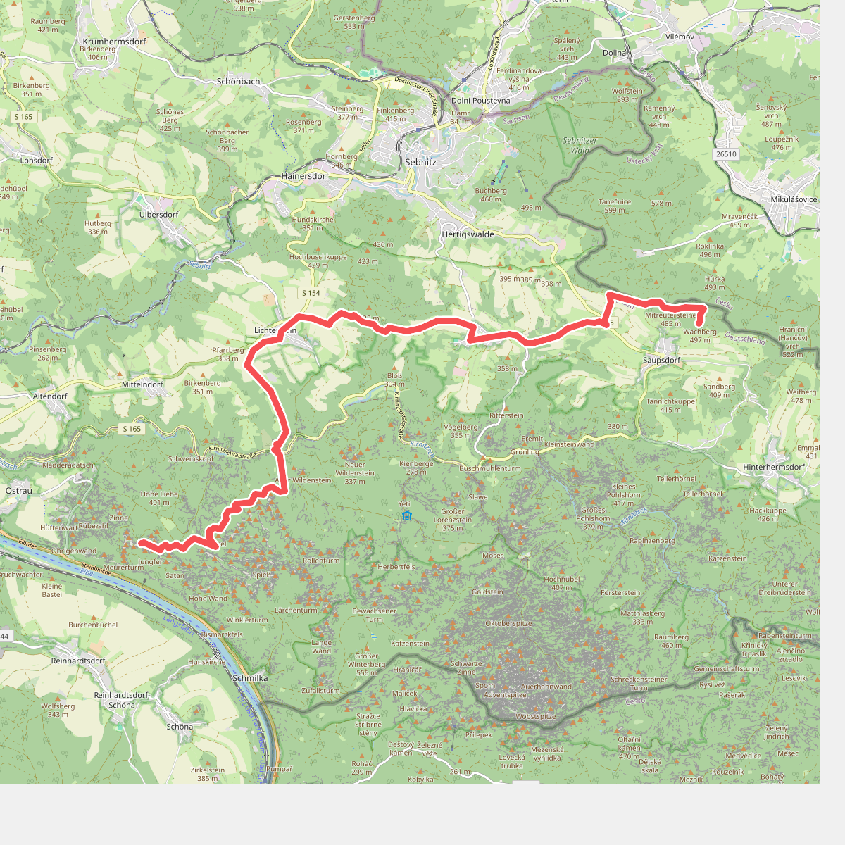 Wachberg - Schrammsteinaussicht
