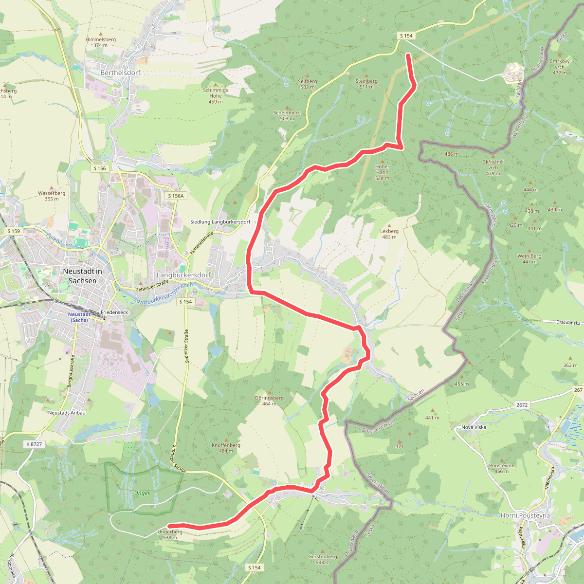 Hohwald - Unger (Hängeweg grüner Strich)