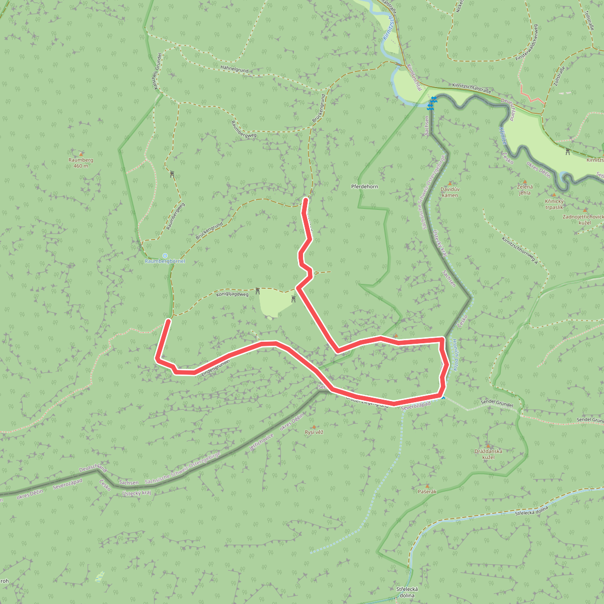 Bergpfad Luchsstein