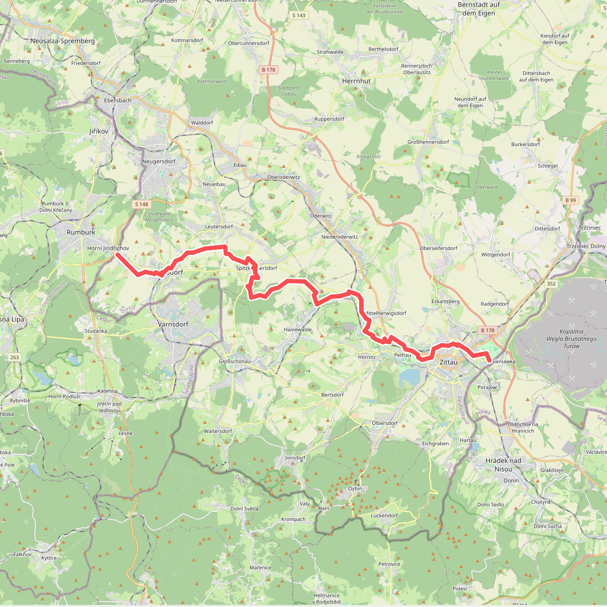 Zittau - Seifhennersdorf (gelber Strich)