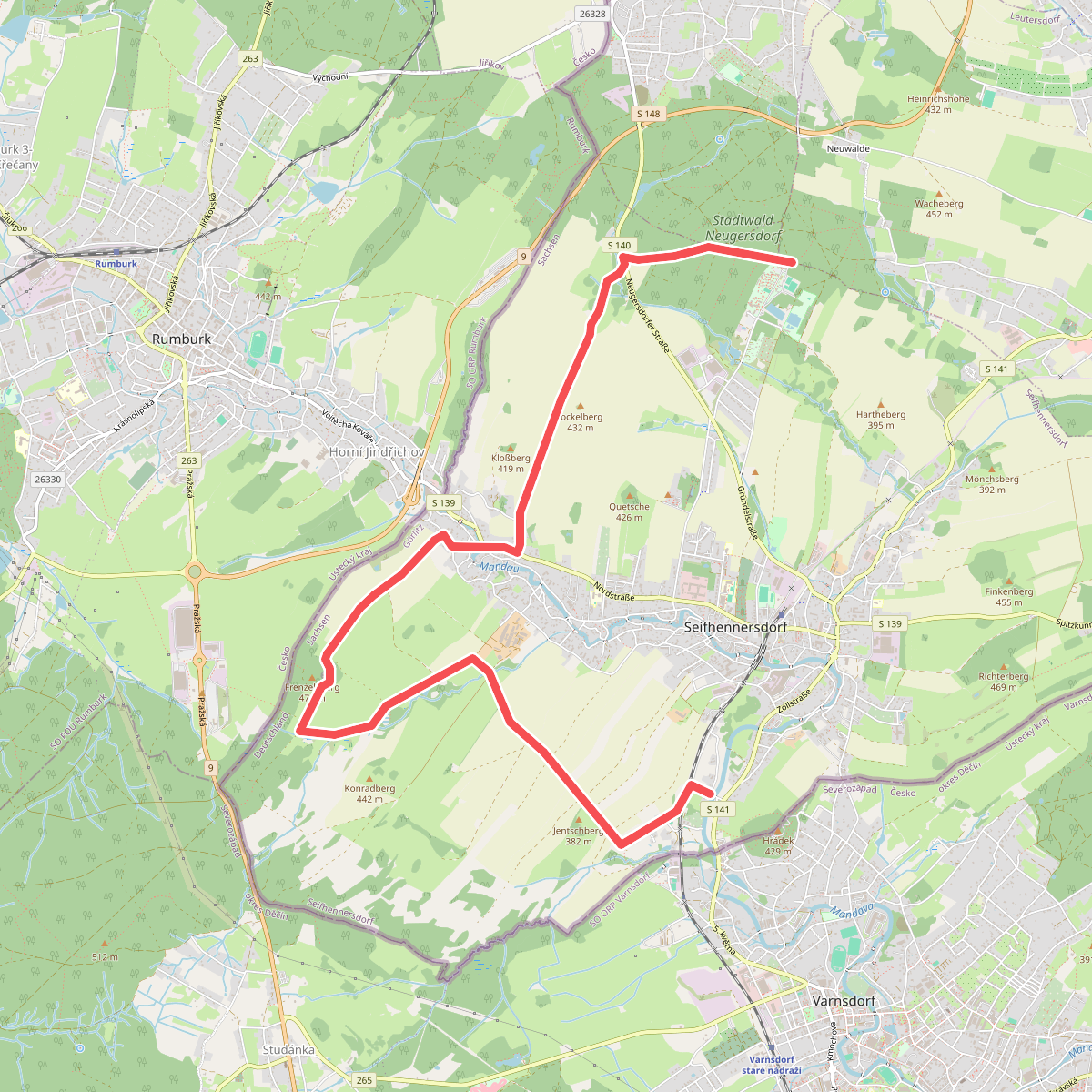 Seifhennersdorf Querxenland - Ölmühle (gelber Punkt)