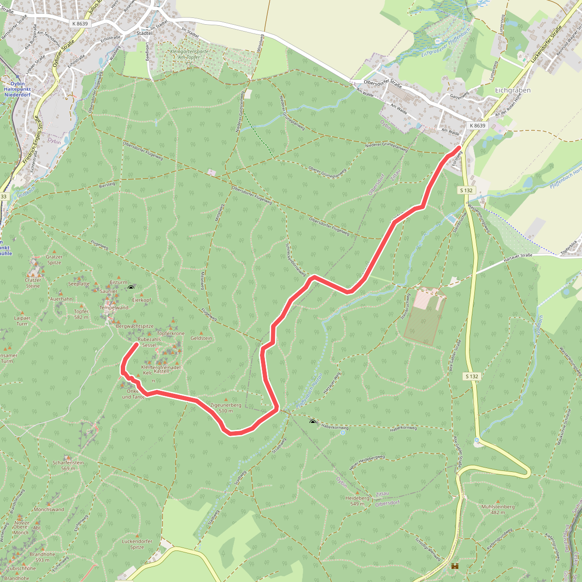 Eichgraben - Zigeunerberg (grüner Punkt)