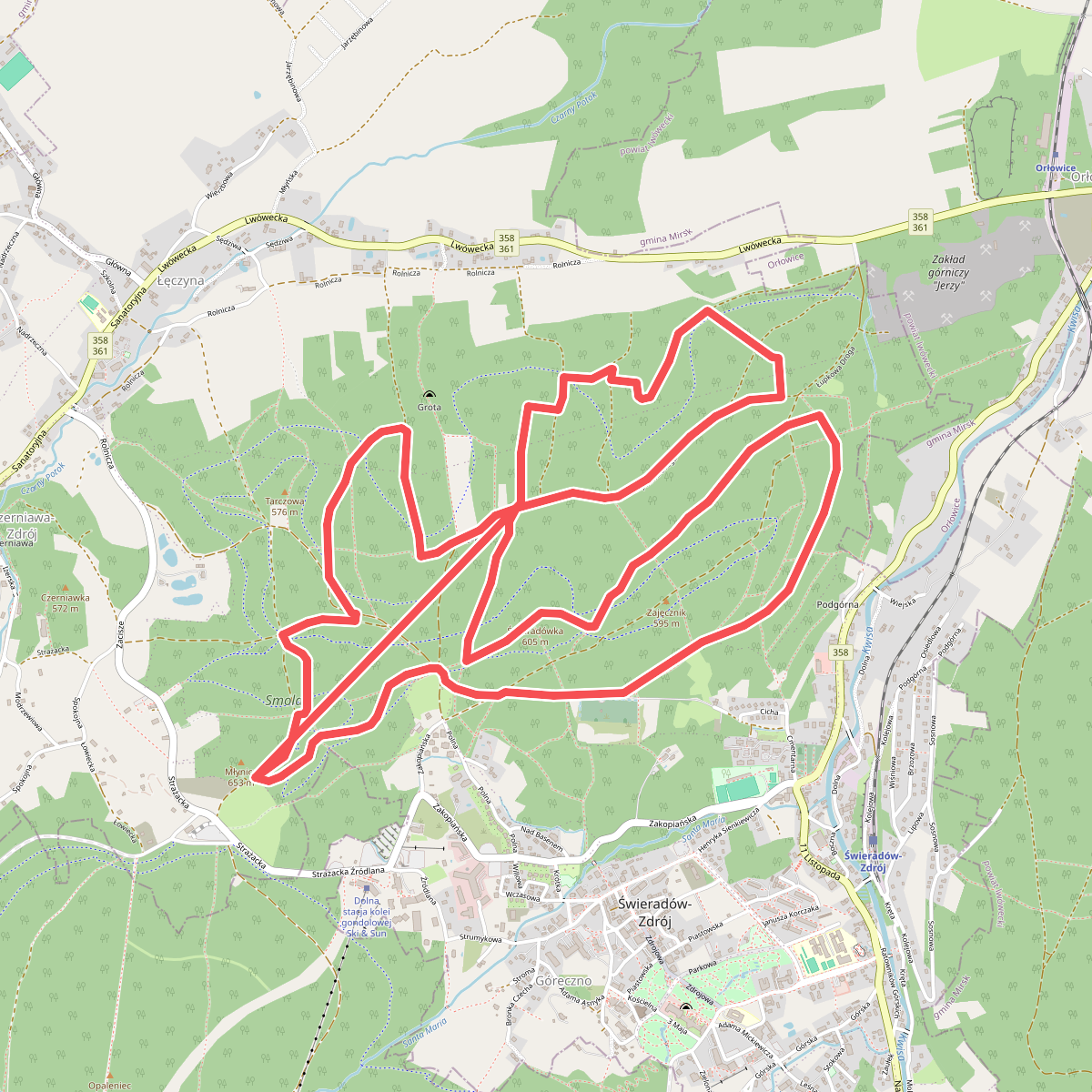 Runtrack czerwony 10 km