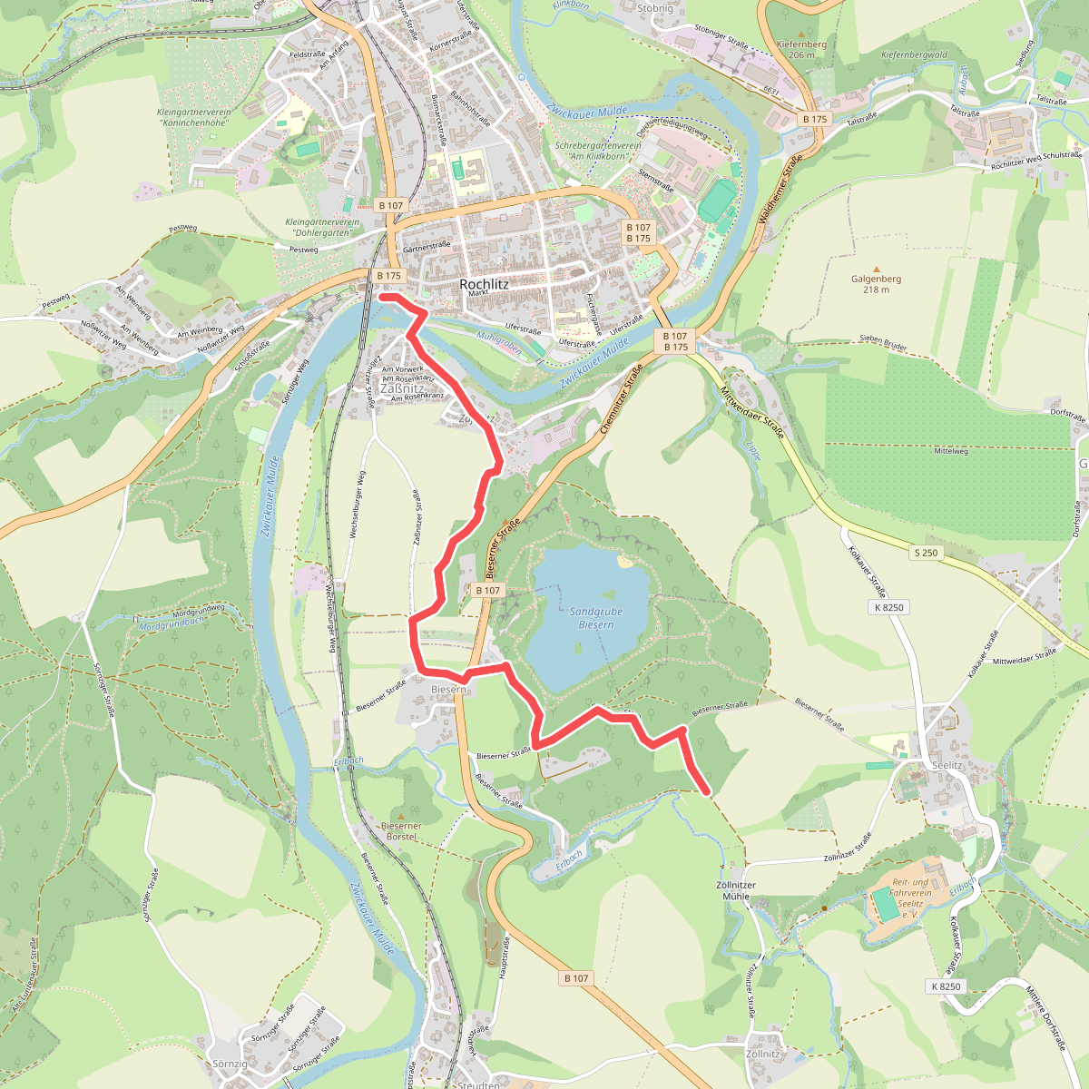 Wanderweg Rochlitz – Erlbachtal
