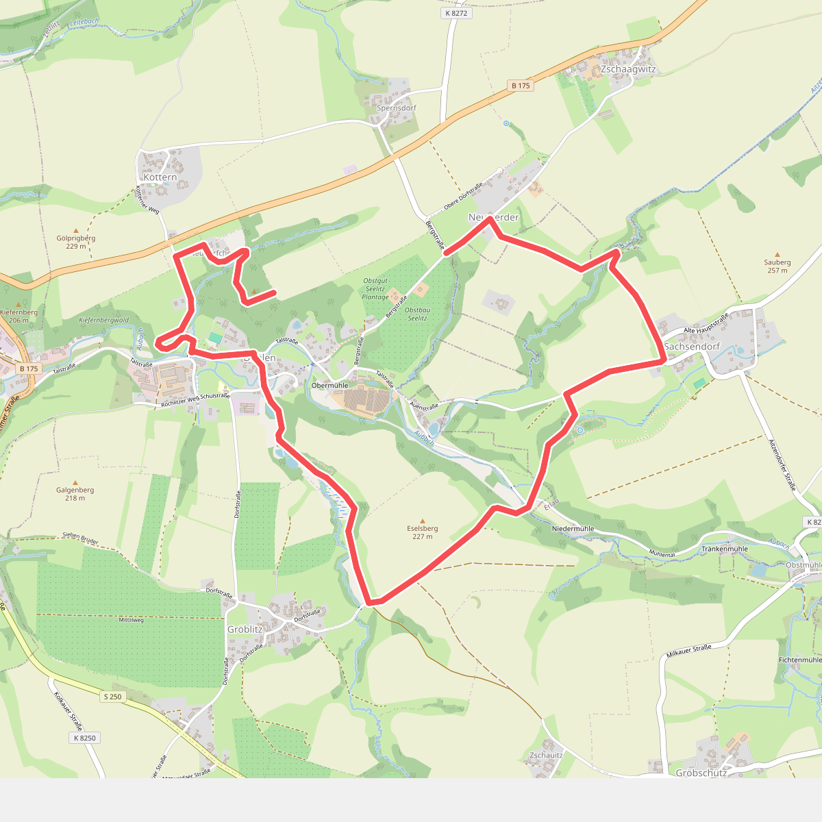 Rundweg Porschel - Eselsberg Döhlen