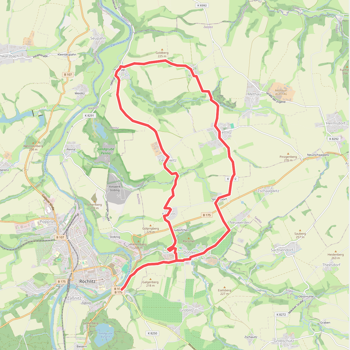 Rundweg Rochlitz – Zettlitz – Rochlitz