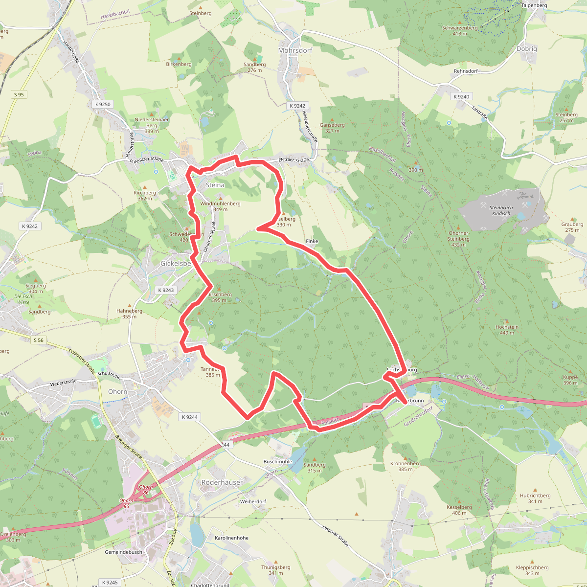 Rundweg Steina-Luchsenburg