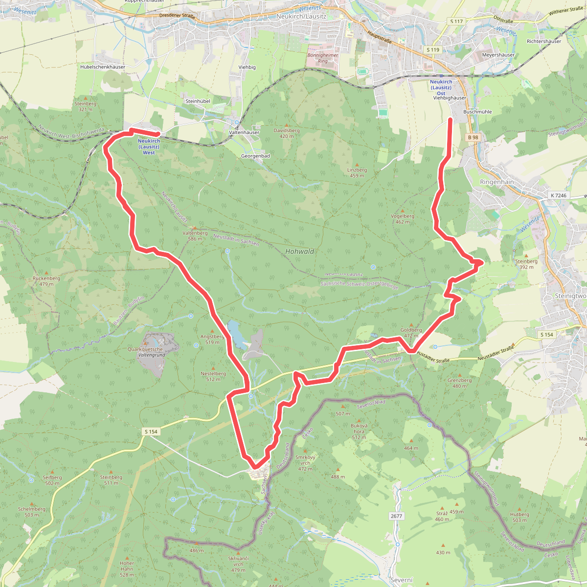 Valtenberg Rundweg (grüner Punkt)