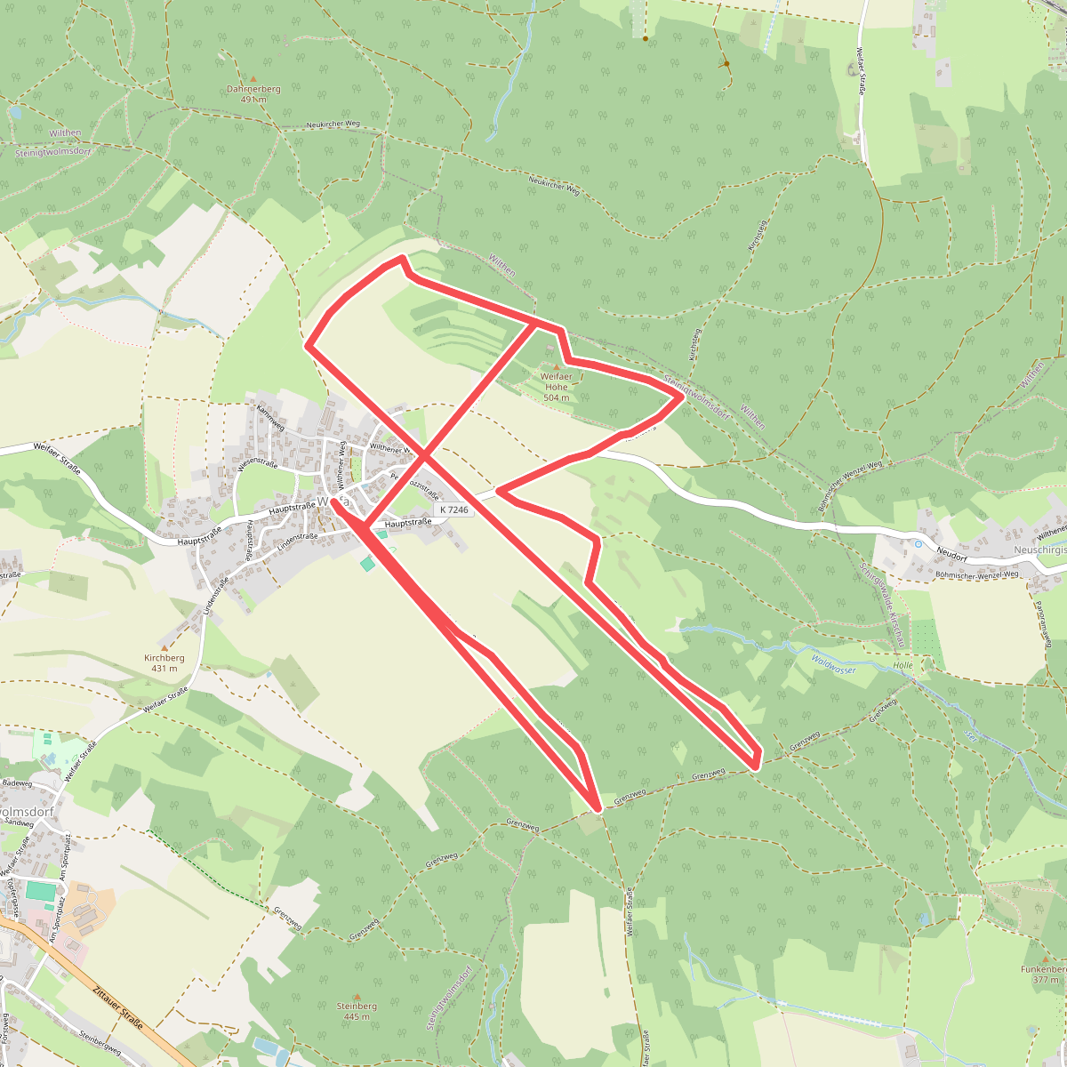 Rundwanderweg Weifa (grüner Punkt)