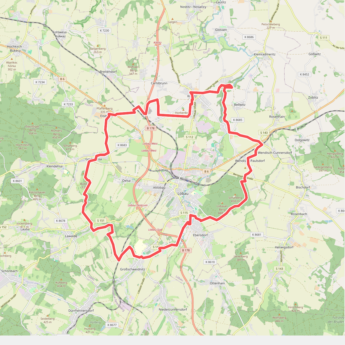 Naturlehrpfad rund um Löbau