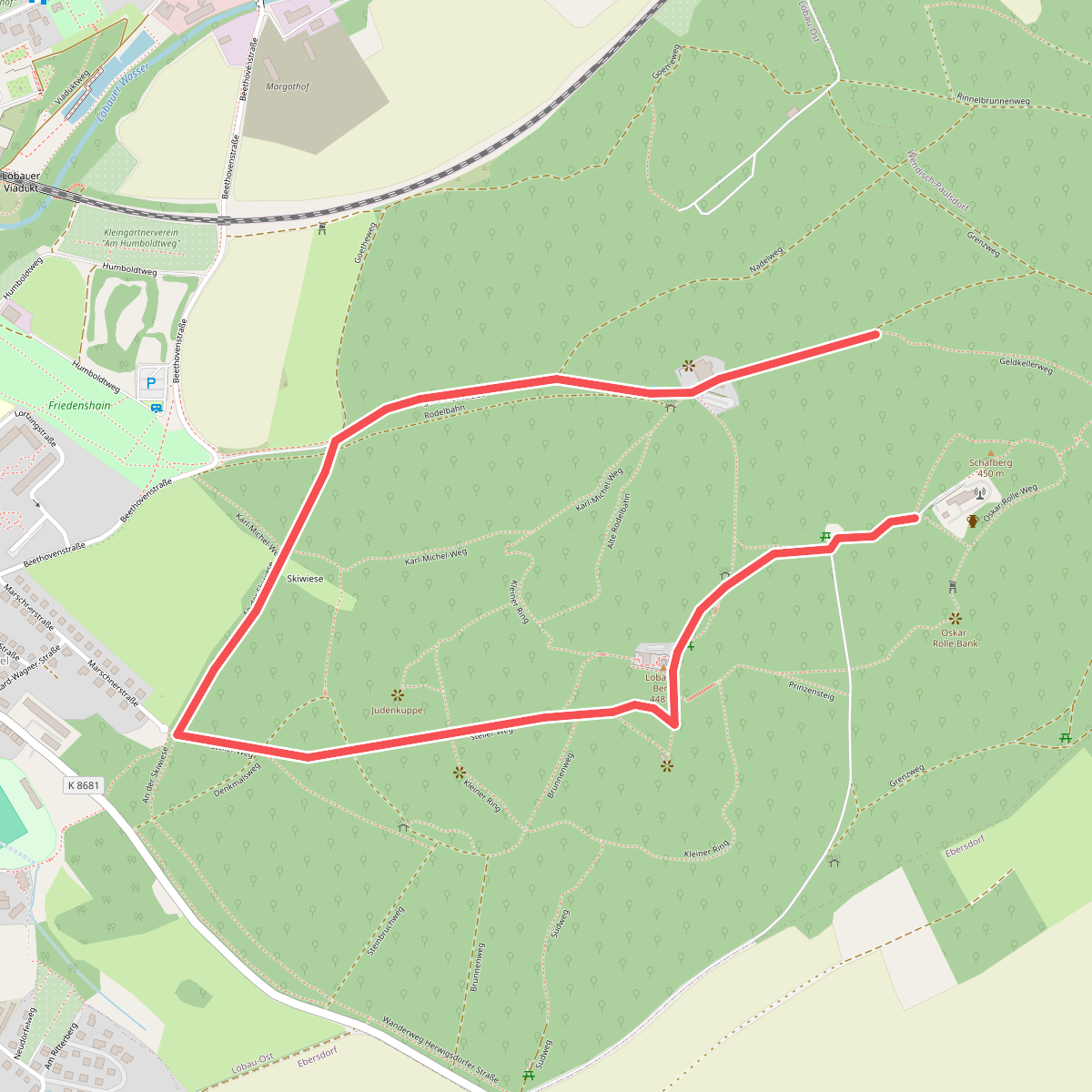 OL-Grüner Punkt - Ringweg Löbauer Berg