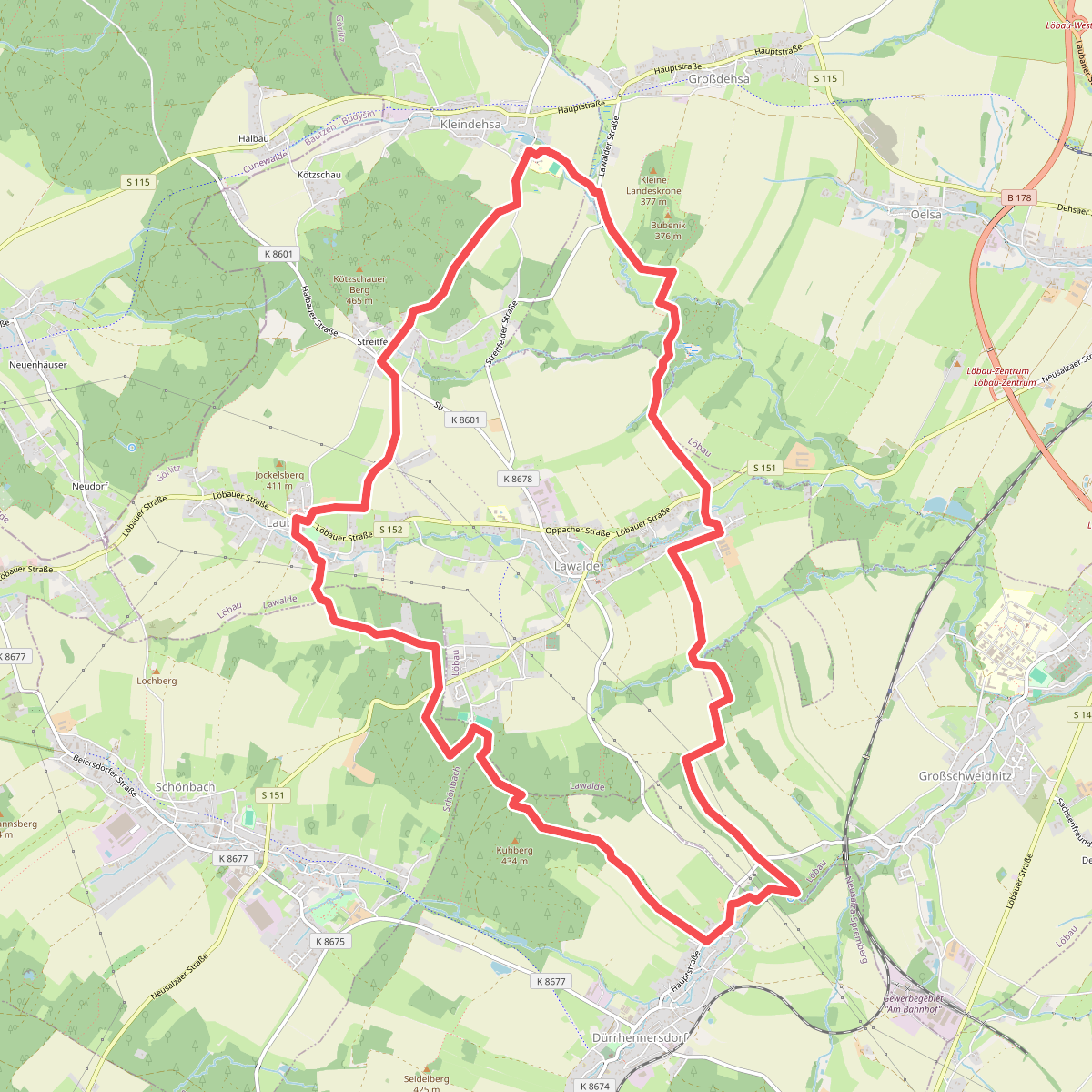 Rundwanderweg Lauba/Lawalde