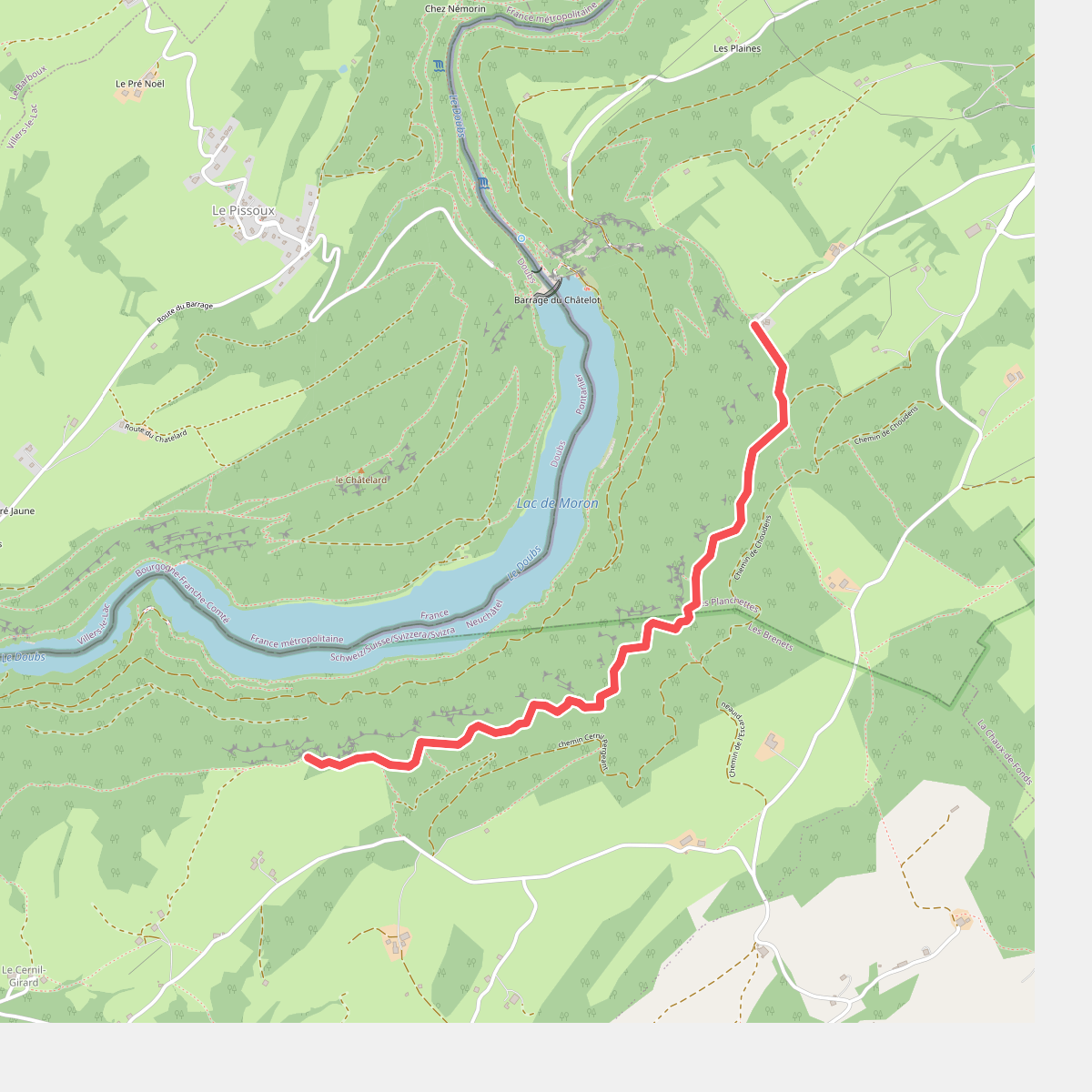 Sentier Pillichody