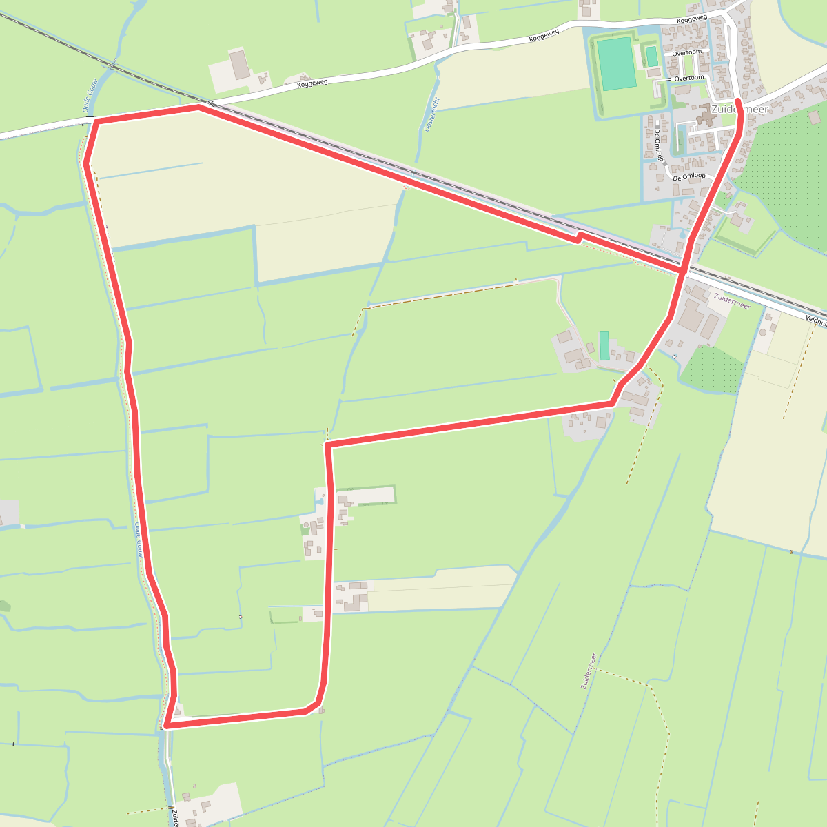 Oude Gouwroute (rood) 