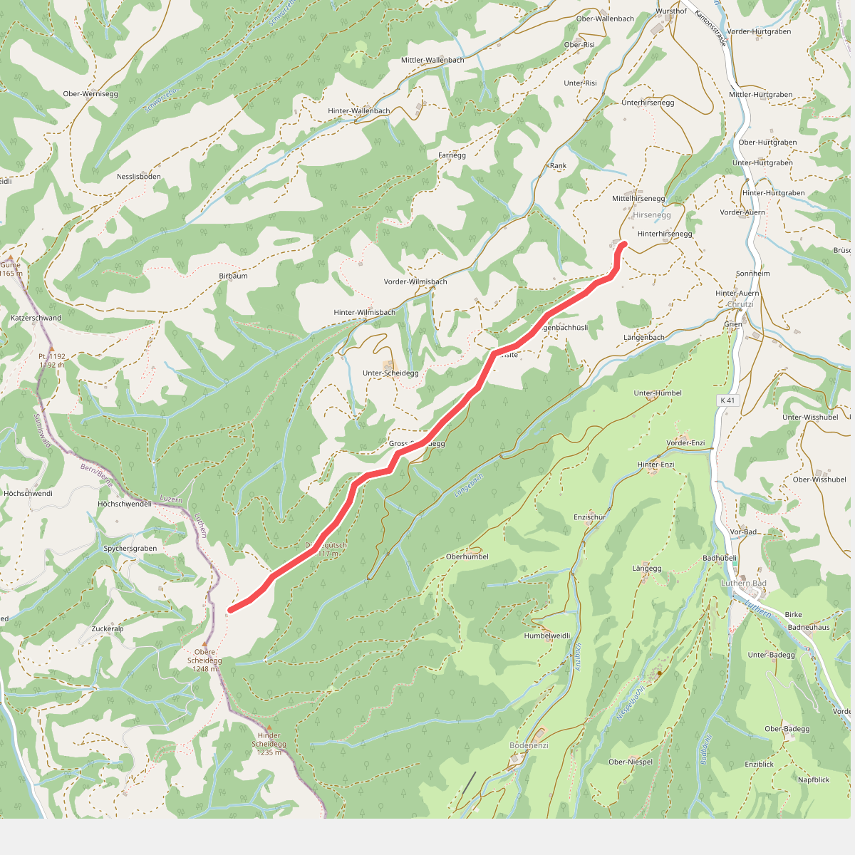 Ober Scheidegg - Ober Hirsenegg