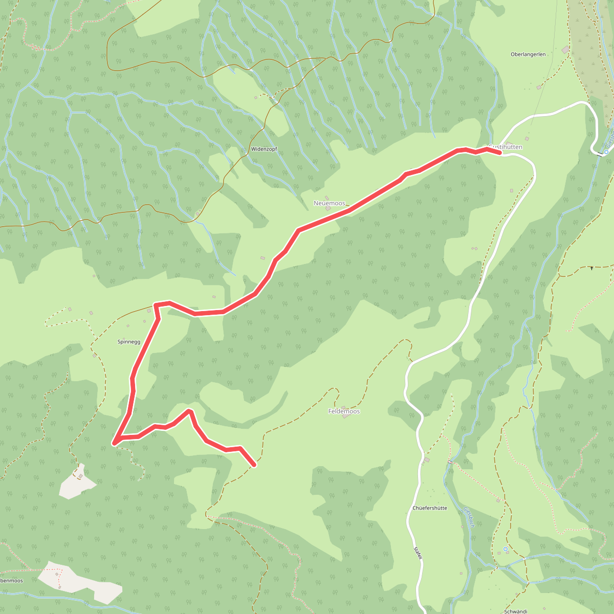 Gustihütten - Chridegg